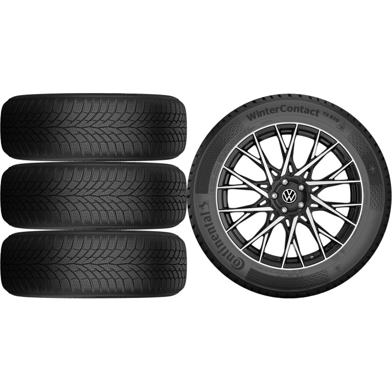 NOWE KOŁA ZIMA VW GOLF 7 VII Continental 225/40R18*12 NOWE KOŁA ZIMA VW GOLF 7 VII Continental 225/40R18*12