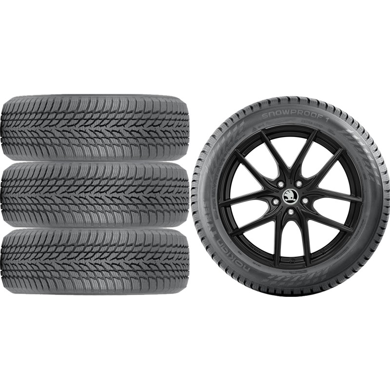NOWE KOŁA ZIMA SKODA SUPERB NZ Nokian 215/55R17*9 NOWE KOŁA ZIMA SKODA SUPERB NZ Nokian 215/55R17*9