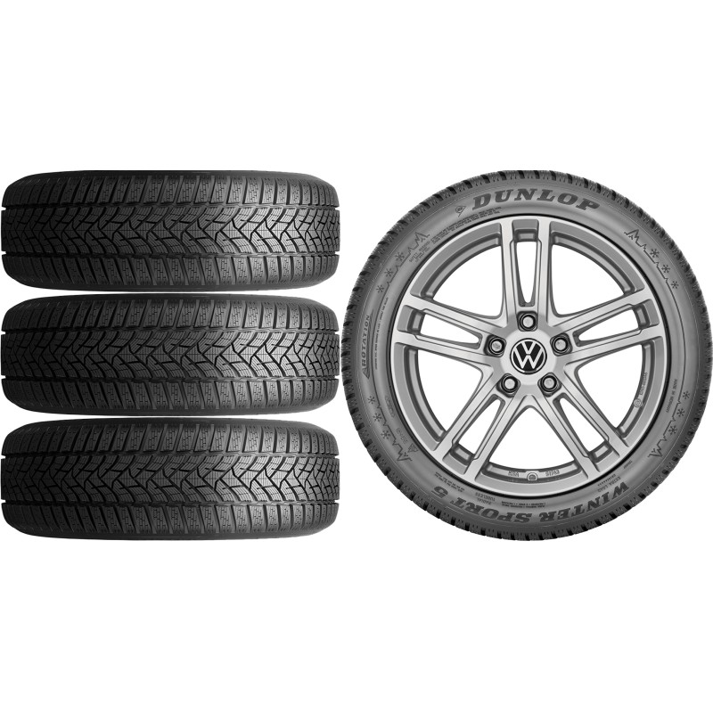 NOWE KOŁA ZIMA VW GOLF 7 VII Dunlop 225/40R18*9 NOWE KOŁA ZIMA VW GOLF 7 VII Dunlop 225/40R18*9