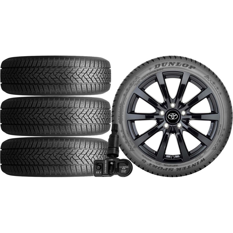 NOWE KOŁA ZIMA TOYOTA COROLLA XII 12 ZE1HE Dunlop 225/40R18+TPMS*10 NOWE KOŁA ZIMA TOYOTA COROLLA XII 12 ZE1HE Dunlop 225/40R18+TPMS*10