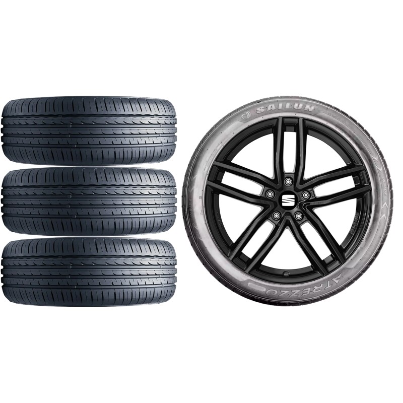 NOWE KOŁA LATO Seat Leon 1P 5F Leon KL Leon Cupra KL Sailun 225/45R17 NOWE KOŁA LATO Seat Leon 1P 5F Leon KL Leon Cupra KL Sailun 225/45R17