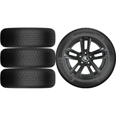 NOWE KOŁA ZIMA Skoda OCTAVIA 3 III 5E Continental 205/55R16*5