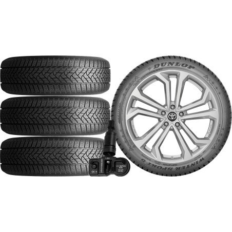 NOWE KOŁA ZIMA TOYOTA COROLLA Cross XG1TJ Dunlop 225/50R18+TPMS