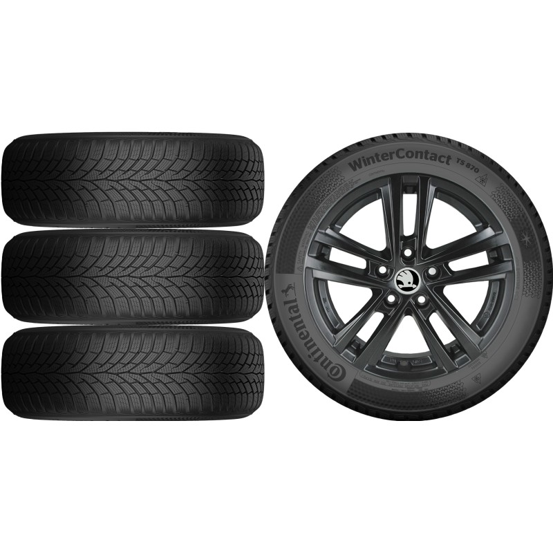NOWE KOŁA ZIMA Skoda KAROQ Continental 205/60R16 NOWE KOŁA ZIMA Skoda KAROQ Continental 205/60R16