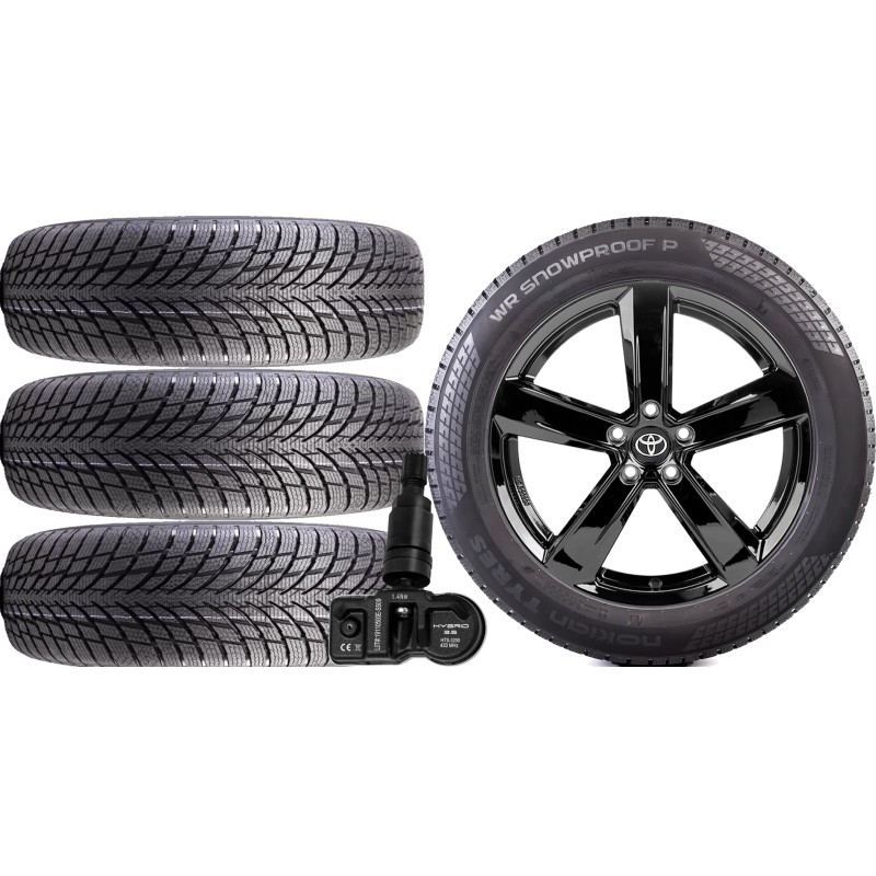 NOWE KOŁA ZIMA TOYOTA COROLLA XII 12 ZE1HE Nokian 225/40R18+TPMS*3 NOWE KOŁA ZIMA TOYOTA COROLLA XII 12 ZE1HE Nokian 225/40R18+TPMS*3
