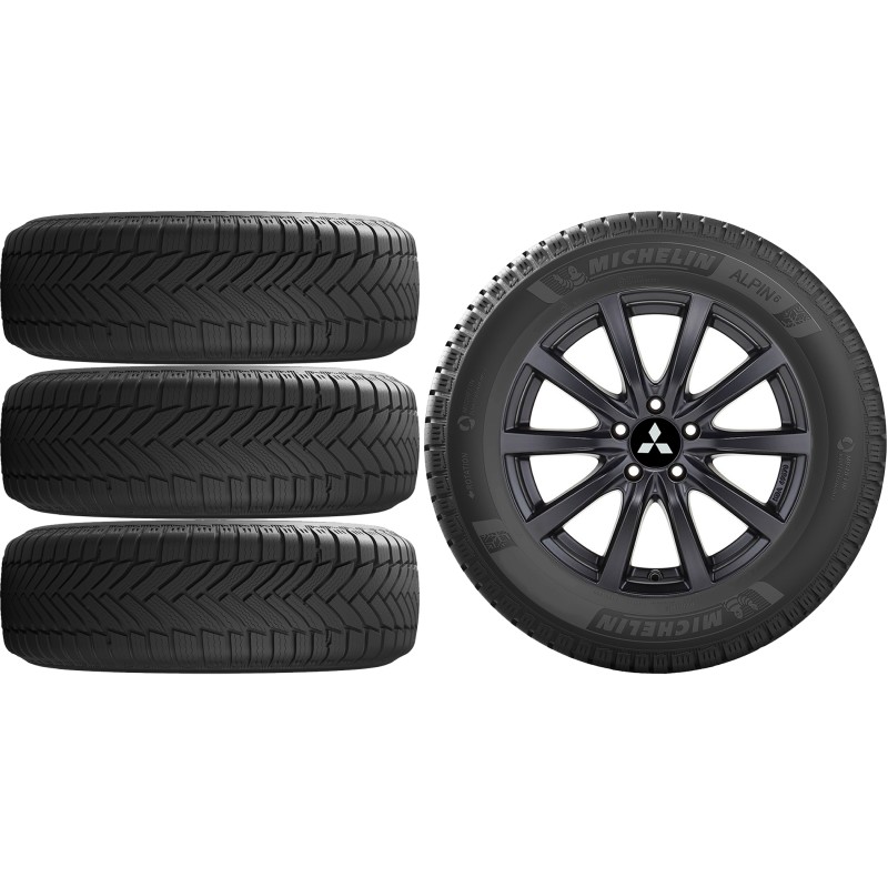 NOWE KOŁA ZIMA MITSUBISHI ASX RJB Michelin 215/60R17*4 NOWE KOŁA ZIMA MITSUBISHI ASX RJB Michelin 215/60R17*4