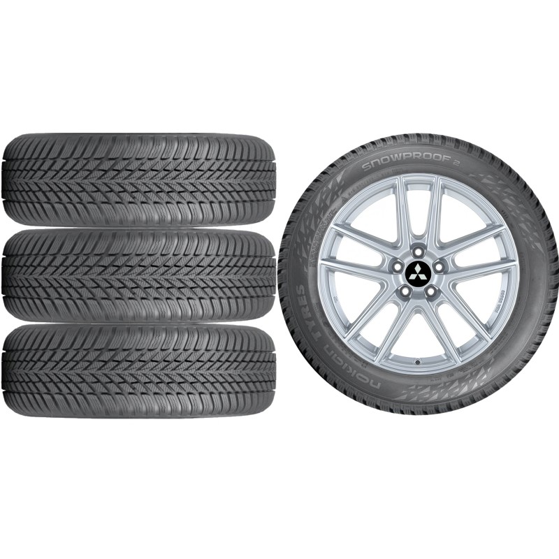 NOWE KOŁA ZIMA MITSUBISHI ASX RJB Nokian 215/60R17*8 NOWE KOŁA ZIMA MITSUBISHI ASX RJB Nokian 215/60R17*8