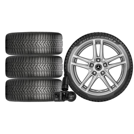 NOWE KOŁA ZIMA MERCEDES GLB X247 F2B Pirelli 215/65R17+TPMS*6
