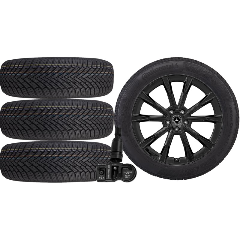 NOWE KOŁA ZIMA MERCEDES E-KLASA W214 Continental 245/45R19+TPMS NOWE KOŁA ZIMA MERCEDES E-KLASA W214 Continental 245/45R19+TPMS
