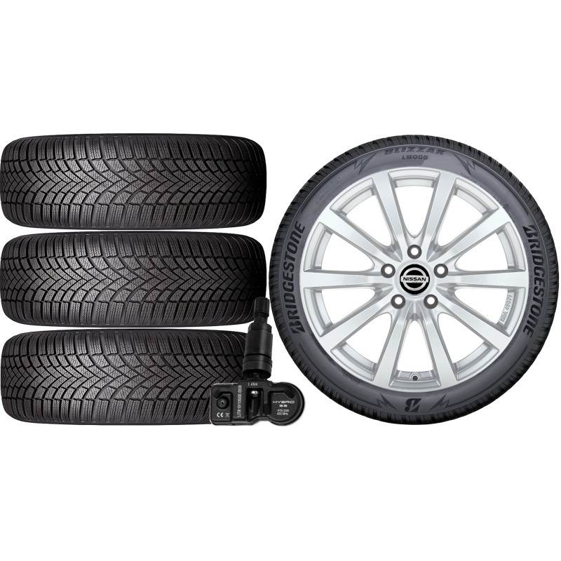 NOWE KOŁA ZIMA Nissan QASHQAI (J12) Bridgestone 215/65R17+TPMS*15 NOWE KOŁA ZIMA Nissan QASHQAI (J12) Bridgestone 215/65R17+TPMS*15