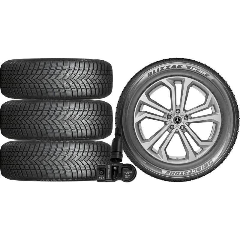 NOWE KOŁA ZIMA MERCEDES GLC W253 Bridgestone 235/60R18+TPMS NOWE KOŁA ZIMA MERCEDES GLC W253 Bridgestone 235/60R18+TPMS