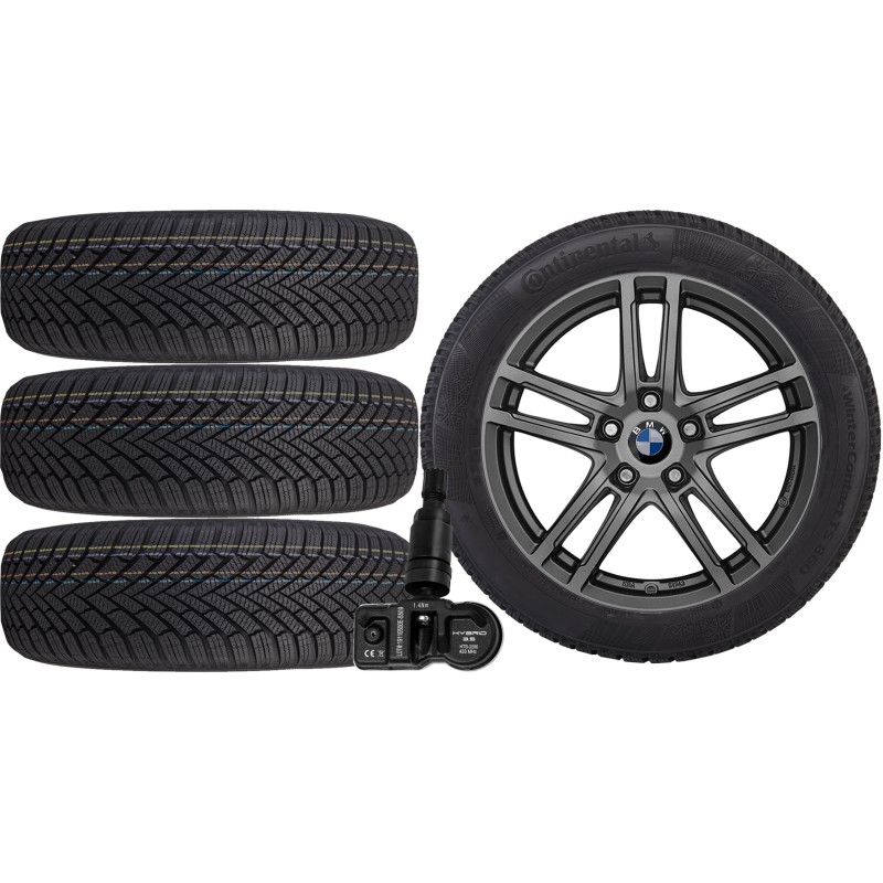 NOWE KOŁA ZIMA BMW X1 U11 U1X Continental 245/45R19+TPMS NOWE KOŁA ZIMA BMW X1 U11 U1X Continental 245/45R19+TPMS