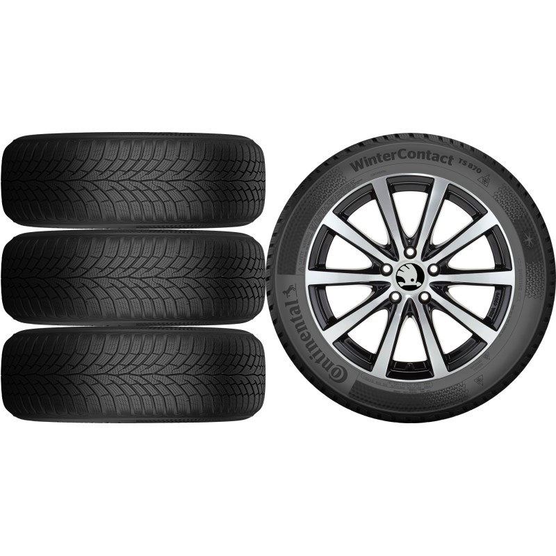 NOWE KOŁA ZIMA Skoda Octavia 4 (NX) Continental 205/55R17*61 NOWE KOŁA ZIMA Skoda Octavia 4 (NX) Continental 205/55R17*61