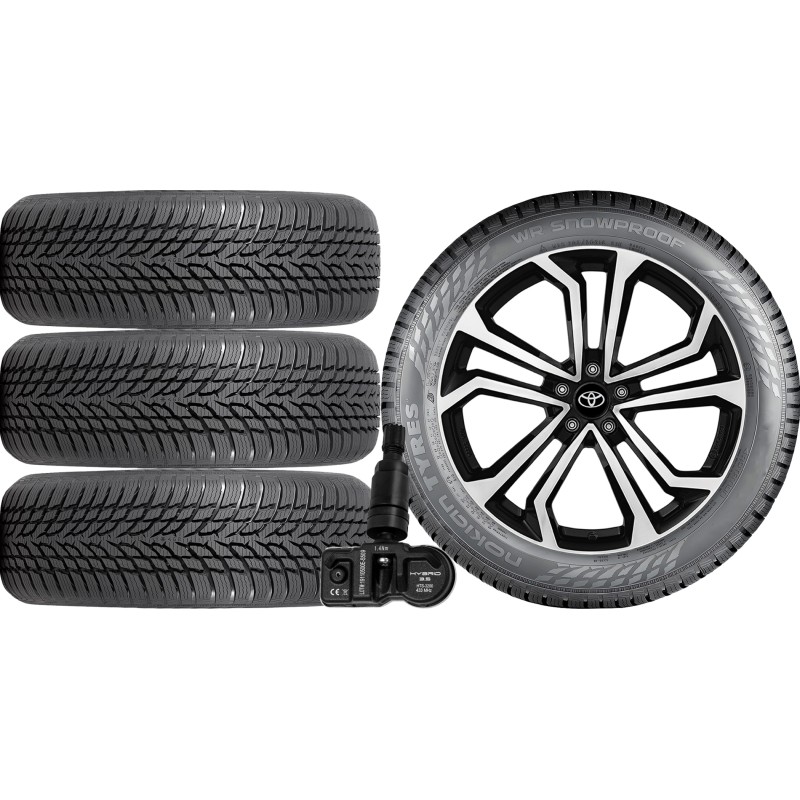 NOWE KOŁA ZIMA TOYOTA C-HR AX1T Nokian 225/50R18+TPMS NOWE KOŁA ZIMA TOYOTA C-HR AX1T Nokian 225/50R18+TPMS