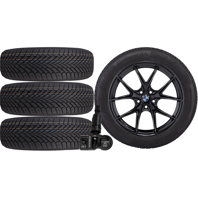 NOWE KOŁA ZIMA BMW 5 G60 G6L Continental 245/45R19+TPMS NOWE KOŁA ZIMA BMW 5 G60 G6L Continental 245/45R19+TPMS