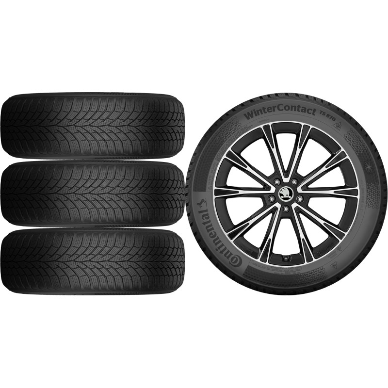 NOWE KOŁA ZIMA SKODA SuperB (3T) Continental 235/40R19*12 NOWE KOŁA ZIMA SKODA SuperB (3T) Continental 235/40R19*12
