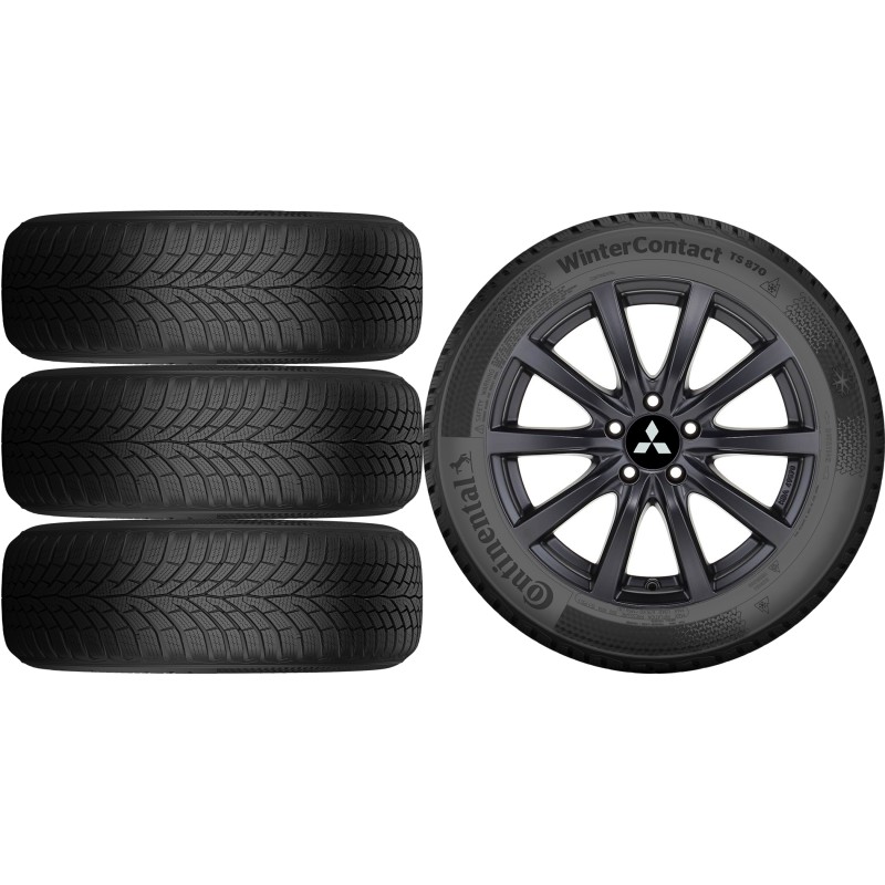 NOWE KOŁA ZIMA MITSUBISHI ASX RJB Continental 215/60R17*4 NOWE KOŁA ZIMA MITSUBISHI ASX RJB Continental 215/60R17*4