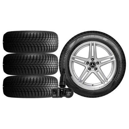 NOWE KOŁA ZIMA MERCEDES GLB X247 F2B Bridgestone 215/65R17+TPMS*9