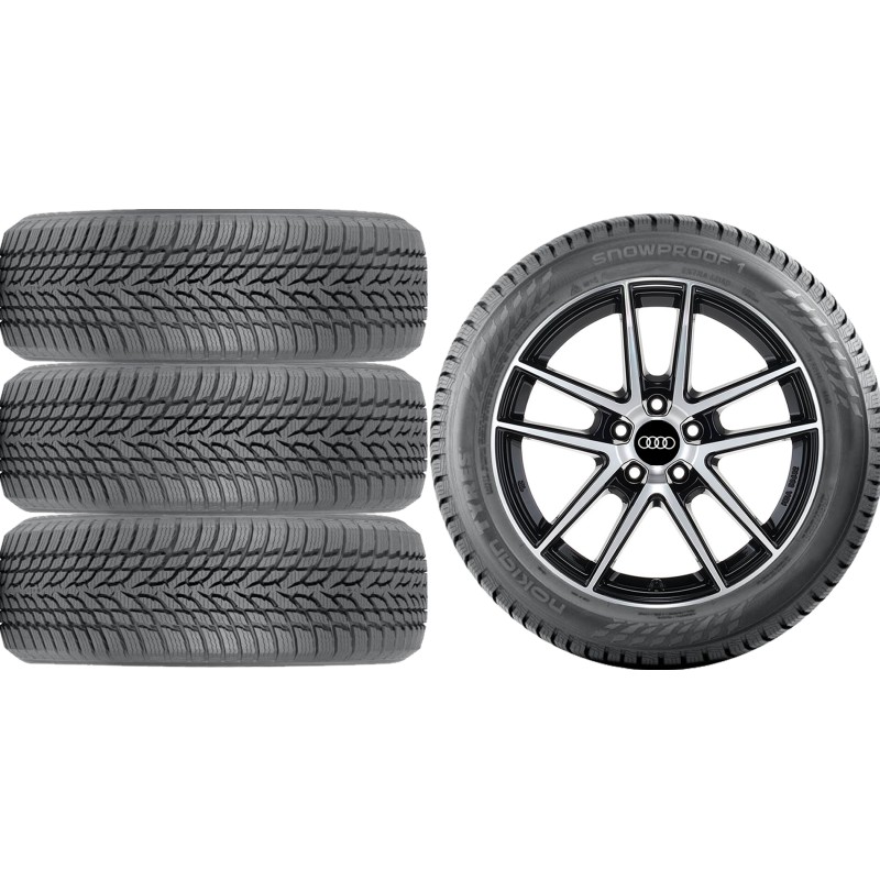 NOWE KOŁA ZIMA Audi A4 B9 Nokian 225/50R17*51 NOWE KOŁA ZIMA Audi A4 B9 Nokian 225/50R17*51