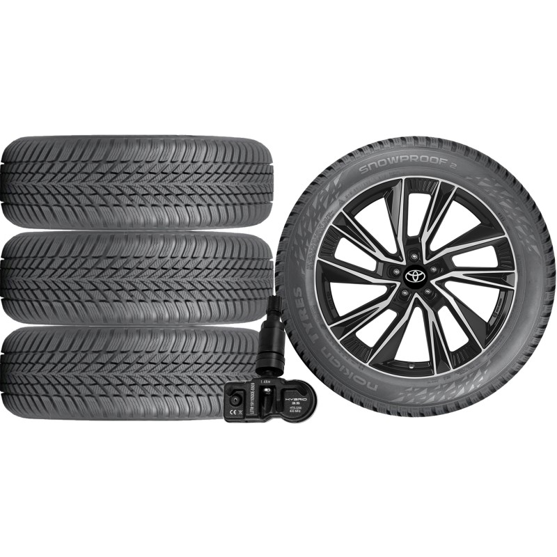 NOWE KOŁA ZIMA TOYOTA RAV 4 XA5 Nokian 235/55R19+TPMS NOWE KOŁA ZIMA TOYOTA RAV 4 XA5 Nokian 235/55R19+TPMS