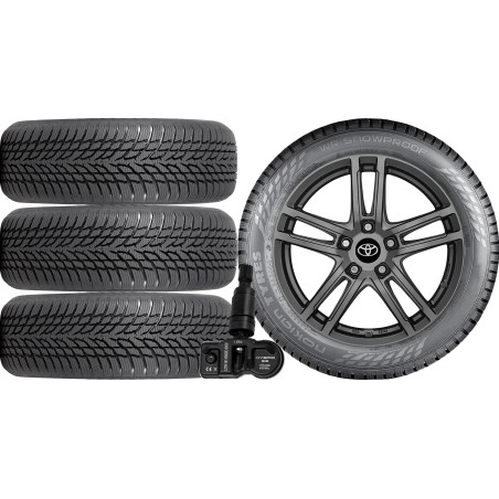 NOWE KOŁA ZIMA TOYOTA C-HR AX1T Nokian 225/50R18+TPMS*11