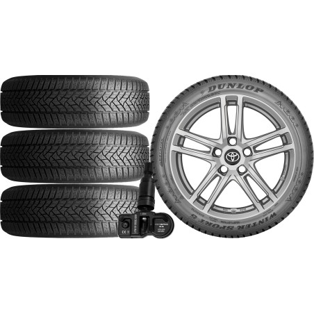 NOWE KOŁA ZIMA TOYOTA C-HR AX1T Dunlop 225/50R18+TPMS*11