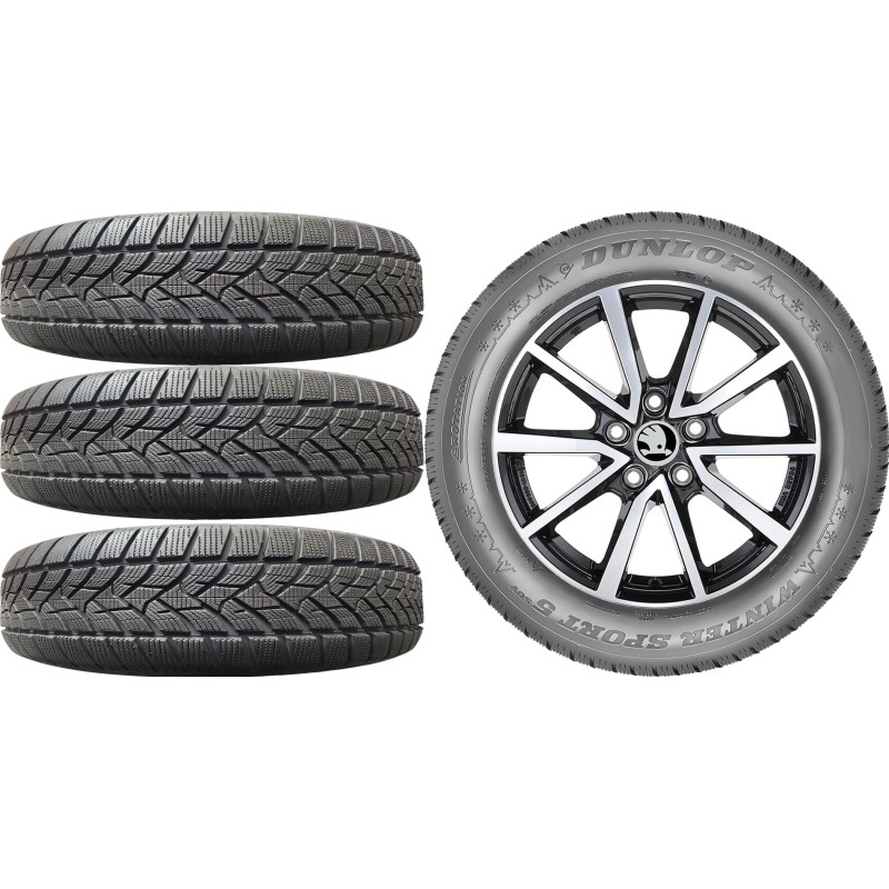 NOWE KOŁA ZIMA SKODA KODIAQ PS Dunlop 215/65R17*8 NOWE KOŁA ZIMA SKODA KODIAQ PS Dunlop 215/65R17*8