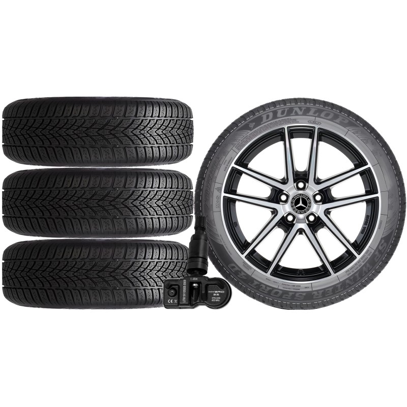 NOWE KOŁA ZIMA Mercedes E-Klasa W213 Dunlop 225/55R17+TPMS*23 NOWE KOŁA ZIMA Mercedes E-Klasa W213 Dunlop 225/55R17+TPMS*23