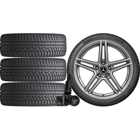 NOWE KOŁA ZIMA Mercedes B-Klasa W247 F2B Hankook 205/55R17+TPMS*7