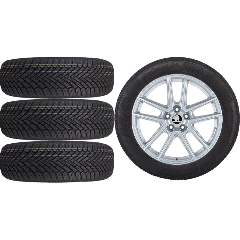 NOWE KOŁA ZIMA Skoda SuperB (3T) Continental 235/45R18*19 NOWE KOŁA ZIMA Skoda SuperB (3T) Continental 235/45R18*19