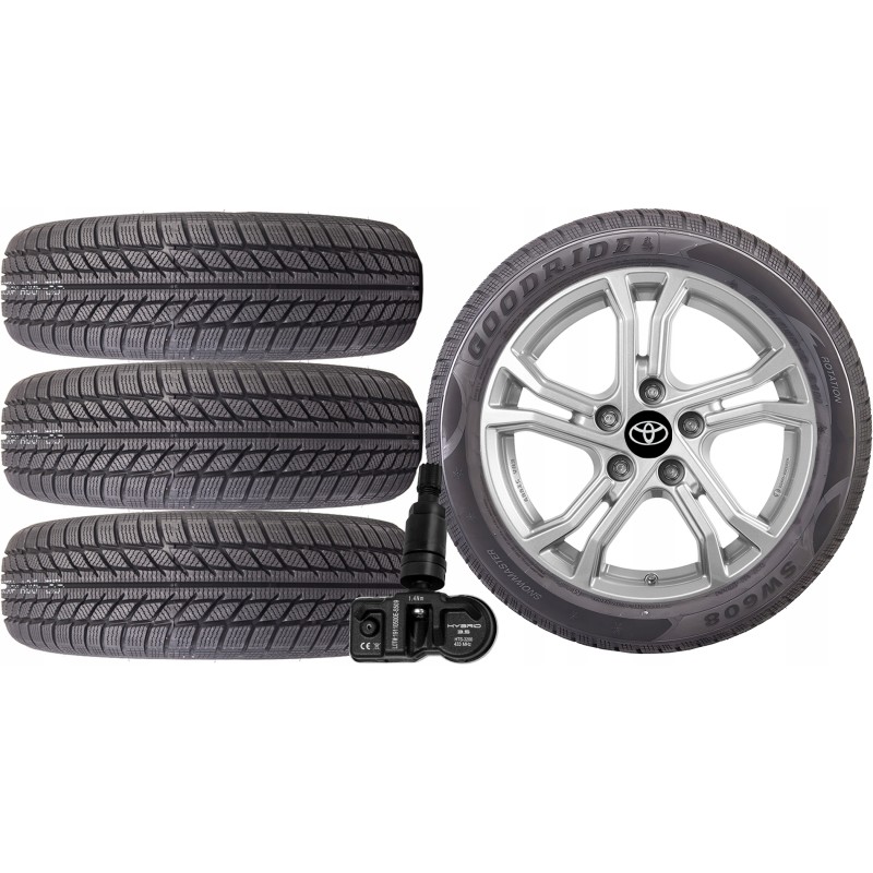 NOWE KOŁA ZIMA TOYOTA YARIS CROSS XPB1F CAMRY XV7 Goodride 215/55R17 TPMS NOWE KOŁA ZIMA TOYOTA YARIS CROSS XPB1F CAMRY XV7 Goodride 215/55R17 TPMS