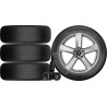 NOWE KOŁA ZIMA TOYOTA C-HR AX1T Continental 215/60R17+TPMS*7