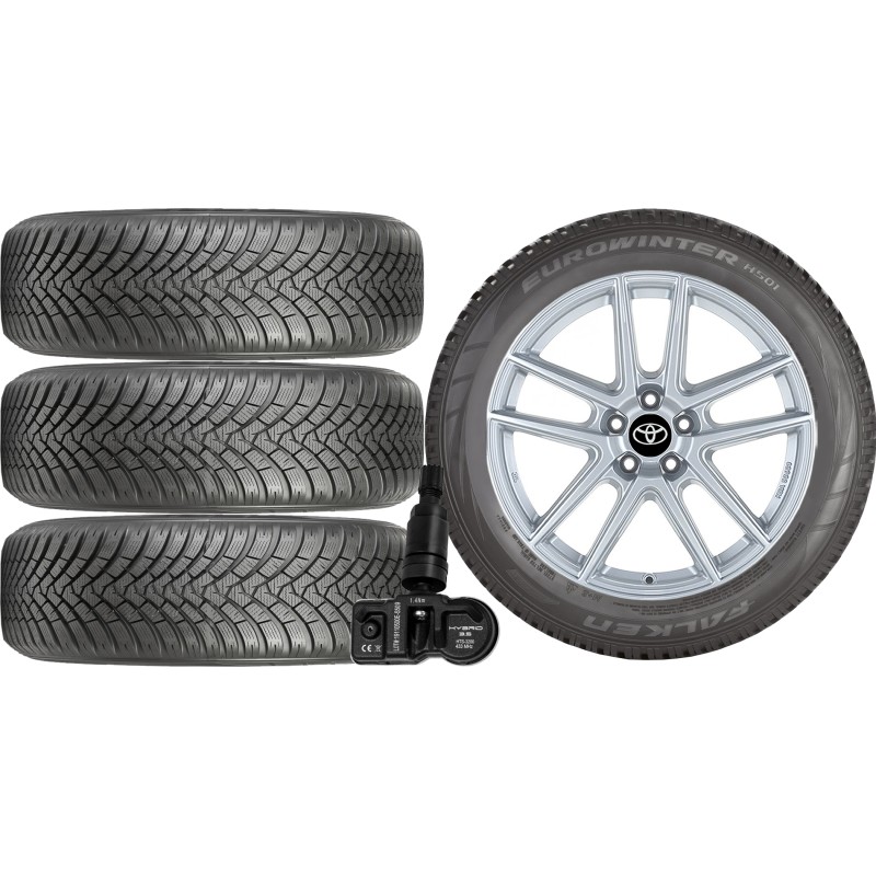 NOWE KOŁA ZIMA TOYOTA COROLLA XII 12 ZE1HE Falken 225/45R17+TPMS*14 NOWE KOŁA ZIMA TOYOTA COROLLA XII 12 ZE1HE Falken 225/45R17+TPMS*14