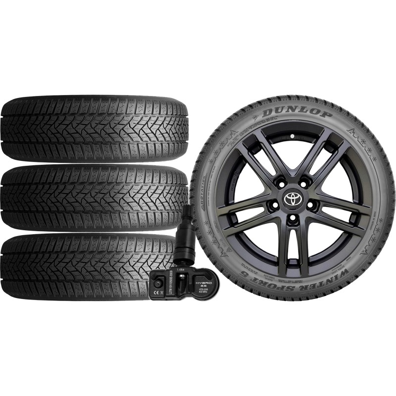 NOWE KOŁA ZIMA TOYOTA C-HR AX1T Dunlop 225/50R18+TPMS NOWE KOŁA ZIMA TOYOTA C-HR AX1T Dunlop 225/50R18+TPMS