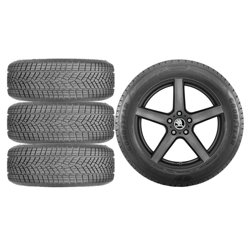 NOWE KOŁA ZIMA SKODA KODIAQ PS Goodyear 215/65R17*3 NOWE KOŁA ZIMA SKODA KODIAQ PS Goodyear 215/65R17*3