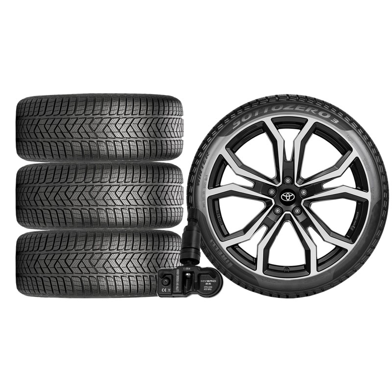 NOWE KOŁA ZIMA TOYOTA 2019.10 - Pirelli 235/45R18+TPMS*9
