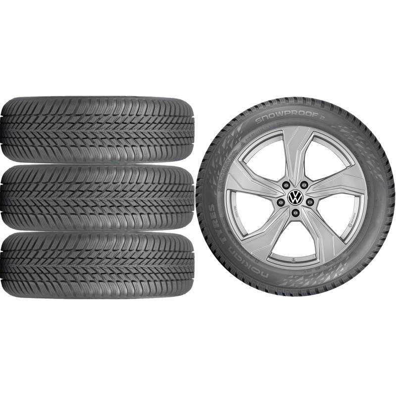 NOWE KOŁA ZIMA VW Tiguan Allspace Nokian 215/65R17 NOWE KOŁA ZIMA VW Tiguan Allspace Nokian 215/65R17