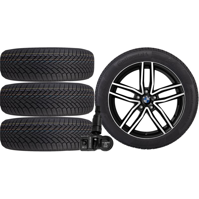 NOWE KOŁA ZIMA BMW 5 G60 G6L Continental 225/55R18+TPMS*6 NOWE KOŁA ZIMA BMW 5 G60 G6L Continental 225/55R18+TPMS*6