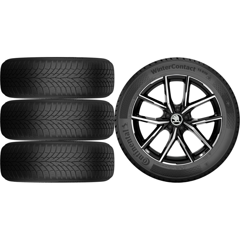 NOWE KOŁA ZIMA Skoda SuperB (3T) Continental 235/45R18*6 NOWE KOŁA ZIMA Skoda SuperB (3T) Continental 235/45R18*6