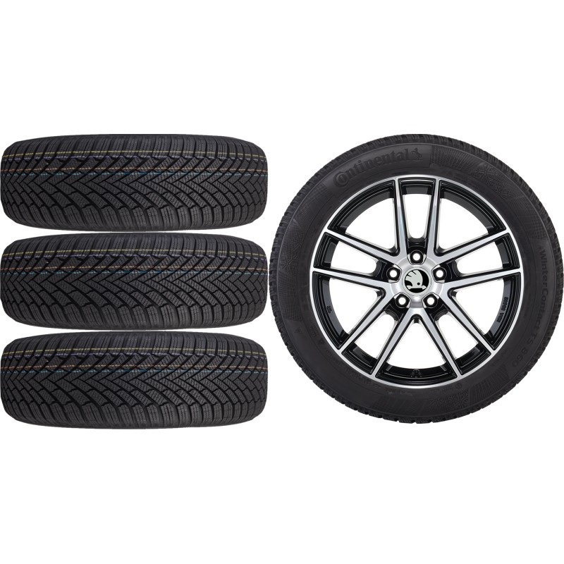 NOWE KOŁA ZIMA Skoda SuperB (3T) Continental 235/45R18*17 NOWE KOŁA ZIMA Skoda SuperB (3T) Continental 235/45R18*17