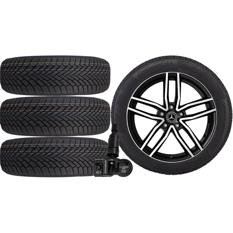 NOWE KOŁA ZIMA MERCEDES E-KLASA W214 Continental 225/55R18+TPMS*11 NOWE KOŁA ZIMA MERCEDES E-KLASA W214 Continental 225/55R18+TPMS*11