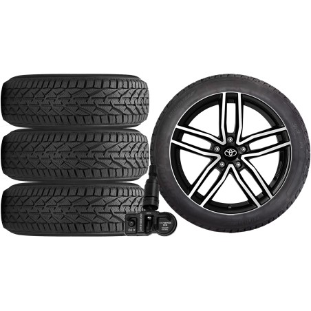NOWE KOŁA ZIMA TOYOTA 2019.10 - Riken 235/45R18+TPMS*3