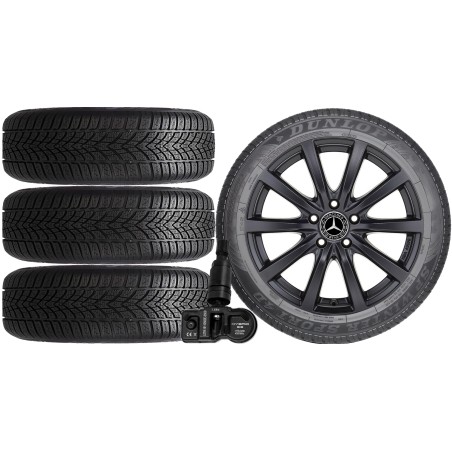 NOWE KOŁA ZIMA Mercedes E-Klasa W213 Dunlop 225/55R17+TPMS*17