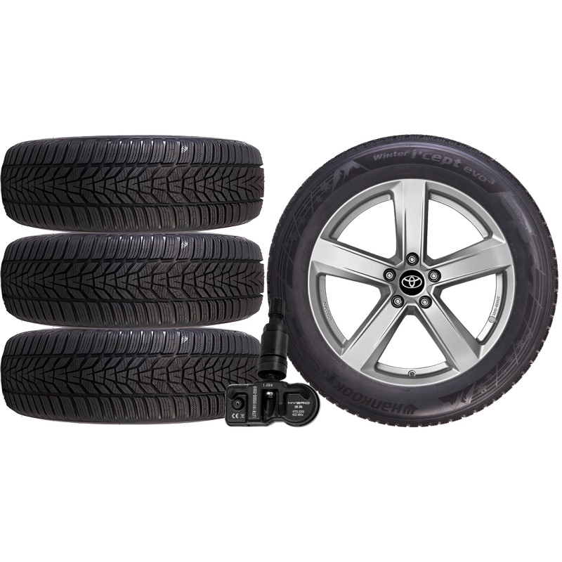NOWE KOŁA ZIMA TOYOTA 2019.10 - Hankook 235/45R18+TPMS*5