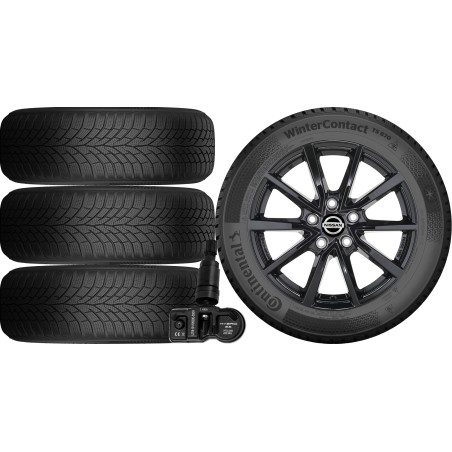 NOWE KOŁA ZIMA Nissan QASHQAI (J12) Continental 215/65R17+TPMS*18