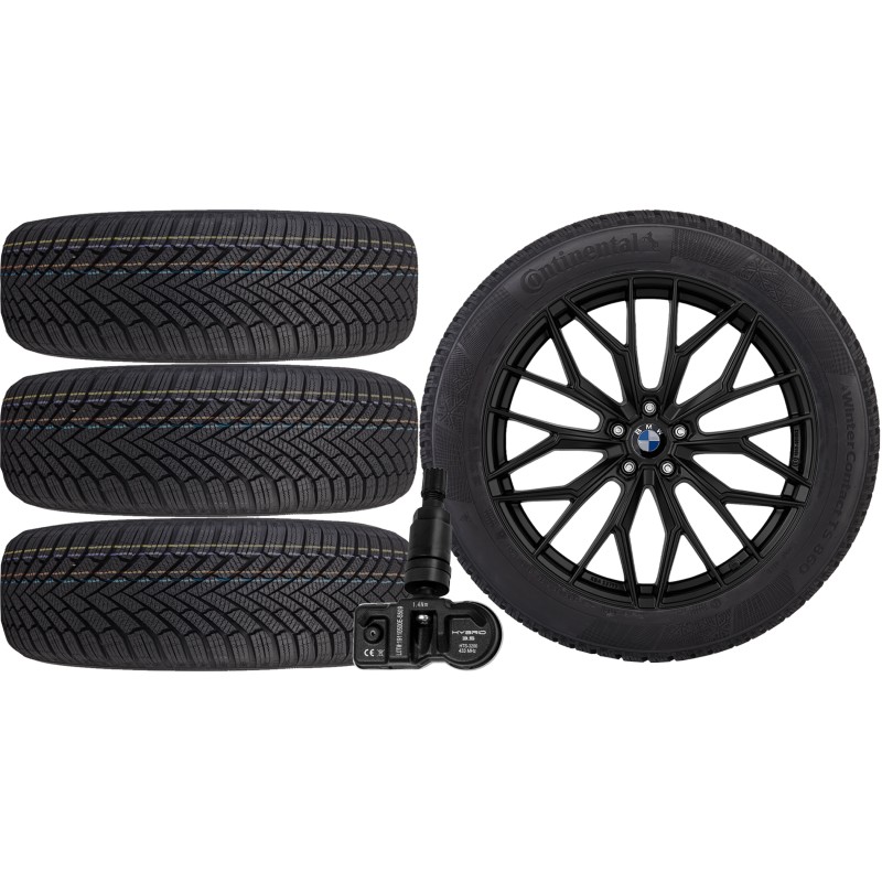 NOWE KOŁA ZIMA BMW 5 G60 G6L Continental 225/55R18+TPMS*8