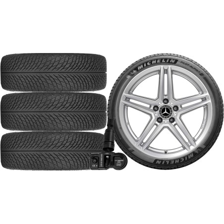 NOWE KOŁA ZIMA MERCEDES GLB X247 F2B Michelin 215/65R17+TPMS*9