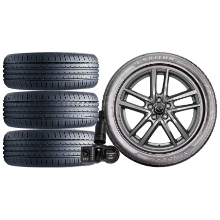 NOWE KOŁA LATO Mazda CX-5 CX5 KE GH Sailun 225/55R19 TPMS*2