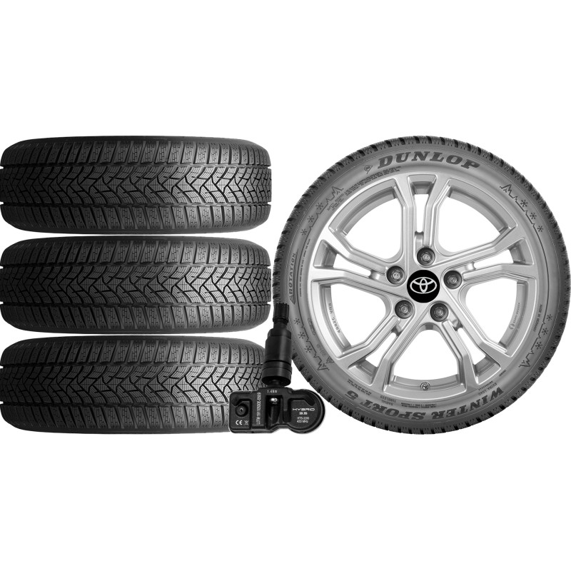 NOWE KOŁA ZIMA TOYOTA 2019.10 - Dunlop 215/55R17+TPMS*8 NOWE KOŁA ZIMA TOYOTA 2019.10 - Dunlop 215/55R17+TPMS*8