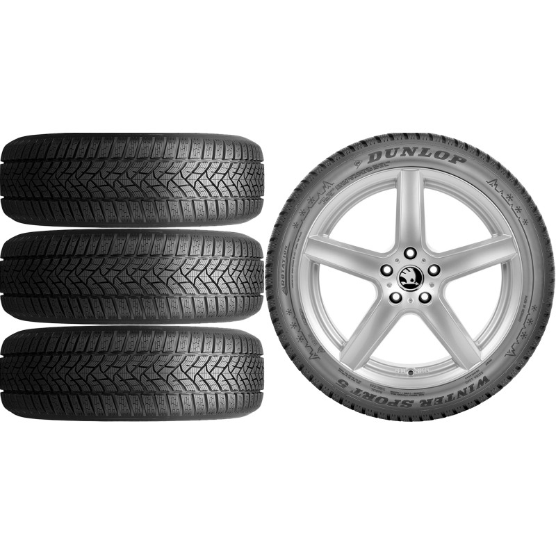 NOWE KOŁA ZIMA SKODA SUPERB NZ Dunlop 215/55R17*2 NOWE KOŁA ZIMA SKODA SUPERB NZ Dunlop 215/55R17*2